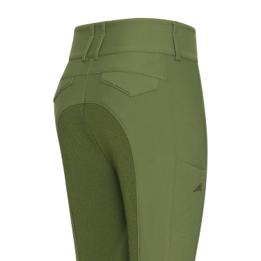 Pantalón de equitación Euro-Star Aurelia Therma Connect Full Grip para mujer Oliva Verde