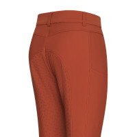 Pantalón de equitación Euro-Star Empress FullGrip Cinna oscuro Naranja