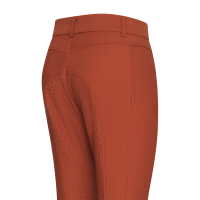 Pantalón de equitación Euro-Star Empress FullGrip Cinna oscuro Naranja