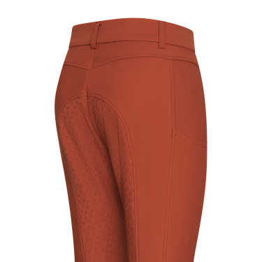 Pantalón de equitación Euro-Star Empress FullGrip Cinna oscuro Naranja