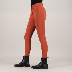 Pantalón de equitación Euro-Star Empress FullGrip Cinna oscuro Naranja
