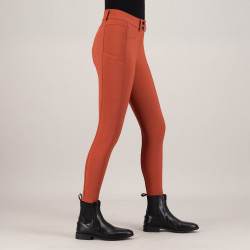 Pantalón de equitación Euro-Star Empress FullGrip Cinna oscuro Naranja