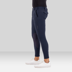 Pantalón de equitación Euro-Star Gabriel thermaline Connect Grip de rodilla para hombre Noche Azul