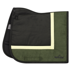 Silla Euro-Star Simi Leath Striped de doma Oliva Verde