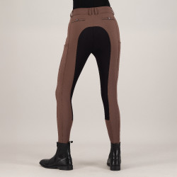 Pantalón de equitación Euro-Star Arielle Connect FullGrip mujer Caramelo Marrón