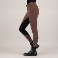 Pantalón de equitación Euro-Star Arielle Connect FullGrip mujer Caramelo Marrón