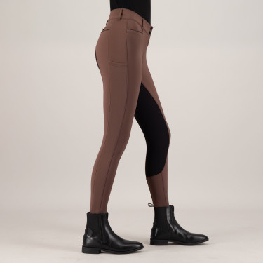 Pantalón de equitación Euro-Star Arielle Connect FullGrip mujer Caramelo Marrón