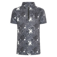 Polo de manga corta para niña Imperial Riding Olivia AOP Carbón vegetal Gris Polo de manga corta para niña Imperial Riding Olivia AOP Carbón vegetal Gris