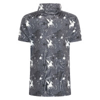 Polo de manga corta para niña Imperial Riding Olivia AOP Carbón vegetal Gris Polo de manga corta para niña Imperial Riding Olivia AOP Carbón vegetal Gris