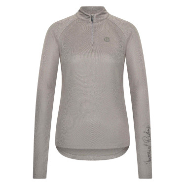 Polo de manga larga Imperial Riding Parla para mujer Carbón vegetal Gris