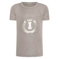 Camiseta de manga corta Imperial Riding Hally para niño Carbón vegetal Gris