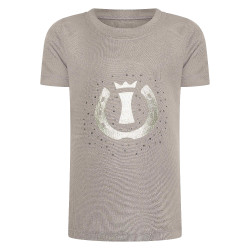 Camiseta de manga corta Imperial Riding Hally para niño Carbón vegetal Gris