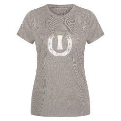 Camiseta de manga corta Imperial Riding Hally para mujer Carbón vegetal Gris