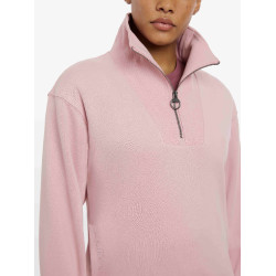 Jersey LeMieux con cremallera de un cuarto Keira para mujer Floración Rosa