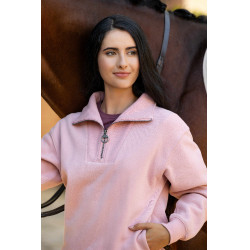 Jersey LeMieux con cremallera de un cuarto Keira para mujer Floración Rosa