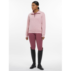 Jersey LeMieux con cremallera de un cuarto Keira para mujer Floración Rosa