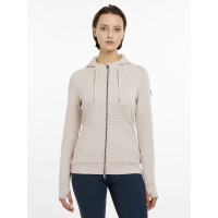 Sudadera con capucha y cremallera Tabi Tech para mujer de LeMieux Piedra Gris Sudadera con capucha y cremallera Tabi Tech para mujer de LeMieux Piedra Gris