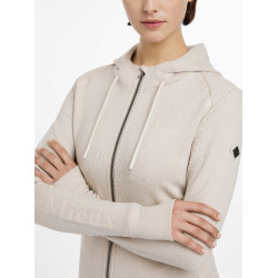 Sudadera con capucha y cremallera Tabi Tech para mujer de LeMieux Piedra Gris Sudadera con capucha y cremallera Tabi Tech para mujer de LeMieux Piedra Gris