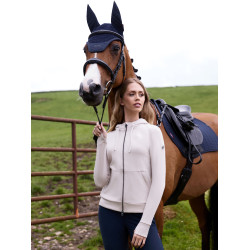 Sudadera con capucha y cremallera Tabi Tech para mujer de LeMieux Piedra Gris Sudadera con capucha y cremallera Tabi Tech para mujer de LeMieux Piedra Gris