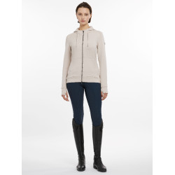 Sudadera con capucha y cremallera Tabi Tech para mujer de LeMieux Piedra Gris Sudadera con capucha y cremallera Tabi Tech para mujer de LeMieux Piedra Gris