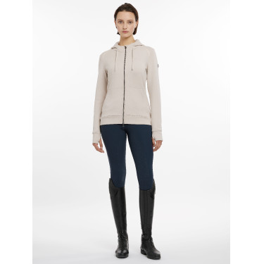 Sudadera con capucha y cremallera Tabi Tech para mujer de LeMieux Piedra Sudadera con capucha y cremallera Tabi Tech para mujer de LeMieux Piedra