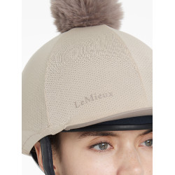 Toque de malla Maria LeMieux Almendra Beige