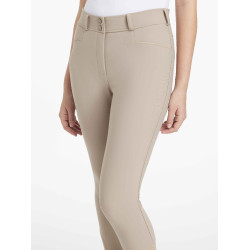Pantalón LeMieux grip rodilla Isabelle mujer Almendra Beige