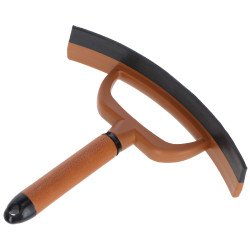 Cuchilla de calor curvada Covalliero Deluxe brun, contrastes noirs Marrón