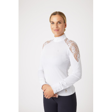 Camisa de Concurso de Encaje y Manga Larga para Mujer Sylvie Horze Camisa de Concurso de Encaje y Manga Larga para Mujer Sylvie Horze