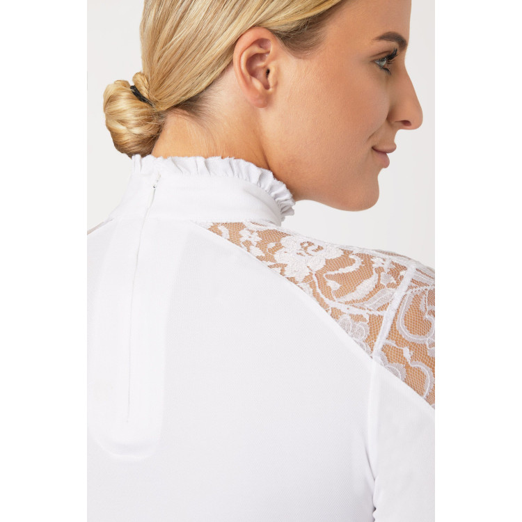 Camisa de Concurso de Encaje y Manga Larga para Mujer Sylvie Horze Camisa de Concurso de Encaje y Manga Larga para Mujer Sylvie Horze