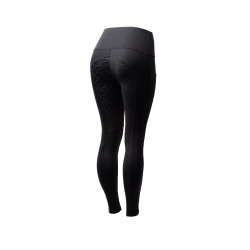 Pantalones de montar de Compresión para Mujer con Asiento Completo Gillian Horze Negro Pantalones de montar de Compresión para Mujer con Asiento Completo Gillian Horze Negro