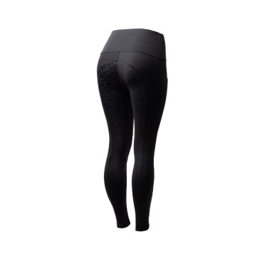 Pantalones de montar de Compresión para Mujer con Asiento Completo Gillian Horze Negro Pantalones de montar de Compresión para Mujer con Asiento Completo Gillian Horze Negro