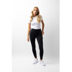 Pantalones de montar de Compresión para Mujer con Asiento Completo Gillian Horze Negro Pantalones de montar de Compresión para Mujer con Asiento Completo Gillian Horze Negro