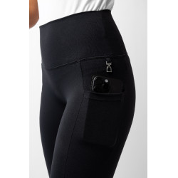 Pantalones de montar de Compresión para Mujer con Asiento Completo Gillian Horze Negro Pantalones de montar de Compresión para Mujer con Asiento Completo Gillian Horze Negro