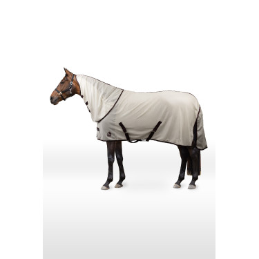 Cobertura antimoscas Horze Paso Fino con cuello desmontable y protección UV Vino Windsor Burdeos Cobertura antimoscas Horze Paso Fino con cuello desmontable y protección UV Vino Windsor Burdeos