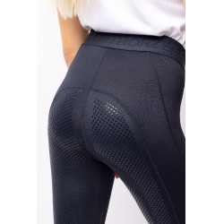 Mallas de Equitación con Asiento Completo de Siliconapara Niños Madison Horze Azul marino oscuro