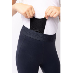 Mallas de Equitación con Asiento Completo de Siliconapara Niños Madison Horze Azul marino oscuro