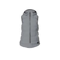 Chaleco acolchado sin mangas reflectante para mujer Horze Plata reflectante Chaleco acolchado sin mangas reflectante para mujer Horze Plata reflectante
