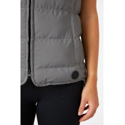 Chaleco acolchado sin mangas reflectante para mujer Horze Plata reflectante Chaleco acolchado sin mangas reflectante para mujer Horze Plata reflectante