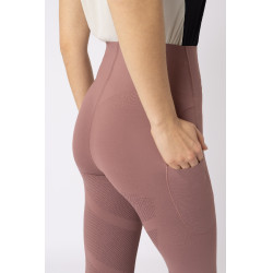 Leggings de equitación B Vertigo Viktoria sin costuras para mujer con grip integral Belleza negra Negro