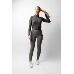 Pantalón de equitación B Vertigo híbrido de compresión Chiara para mujer Albahaca caliente Rosa