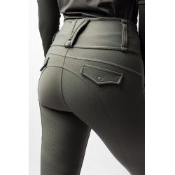 Pantalón de equitación B Vertigo híbrido de compresión Chiara para mujer Albahaca caliente Rosa