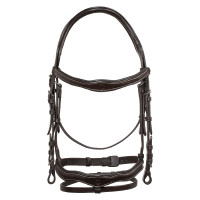 Brida anatómica con logotipo Equestro Marrón oscuro Marr&amp;amp;amp;oacute;n