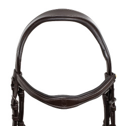 Brida anatómica con logotipo Equestro Marrón oscuro Marr&amp;amp;amp;oacute;n