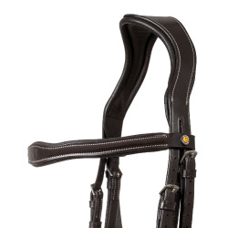 Brida anatómica con logotipo Equestro Marrón oscuro Marr&amp;amp;amp;oacute;n