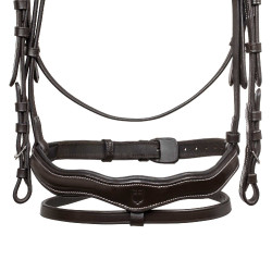 Brida anatómica con logotipo Equestro Marrón oscuro Marr&amp;amp;amp;oacute;n