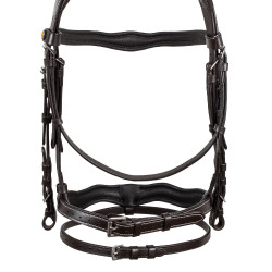 Brida anatómica con logotipo Equestro Marrón oscuro Marr&amp;amp;amp;oacute;n