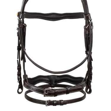 Brida anatómica con logotipo Equestro Marrón oscuro Marr&amp;amp;amp;oacute;n