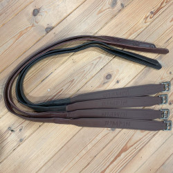 Estribos Jump'In de cuero y biotano Havana Marrón