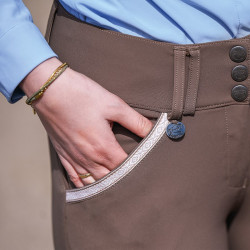 Pantalón de equitación Jump'In dama Sofia Crudo Beige
